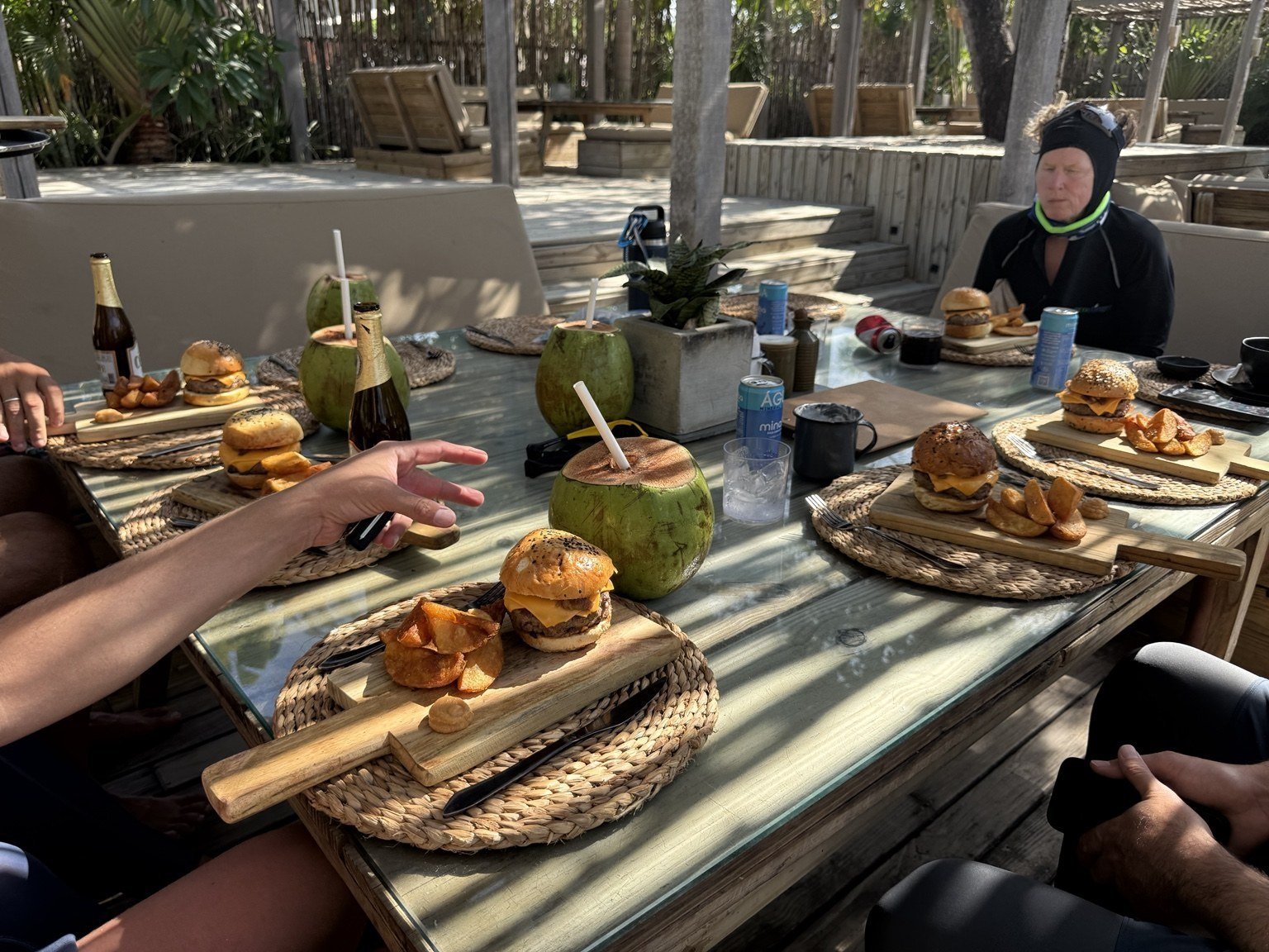A table set for a relaxed breakfast