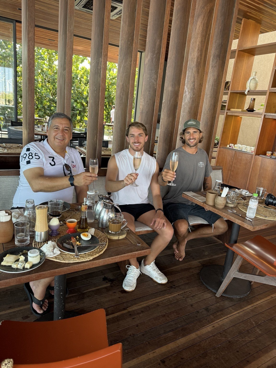 Friends sharing lunch