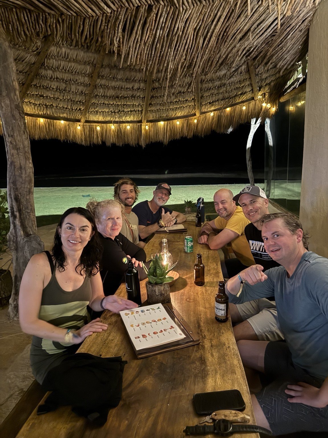 Good company around the dinner table