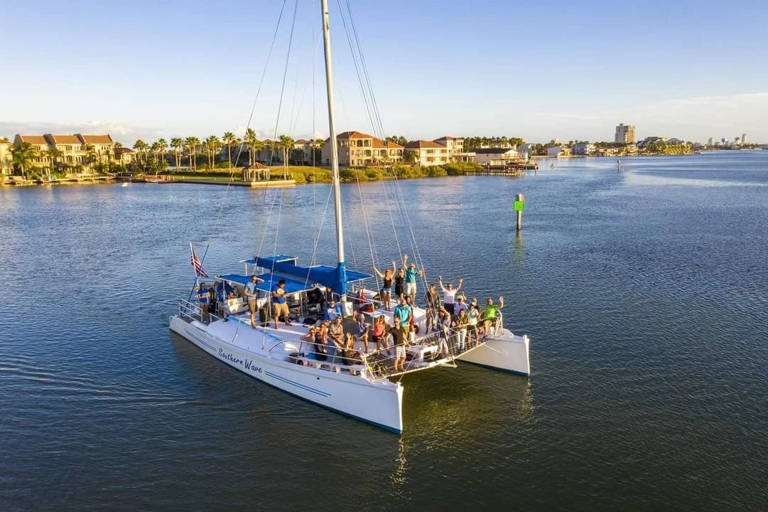 Sailing at sunset
