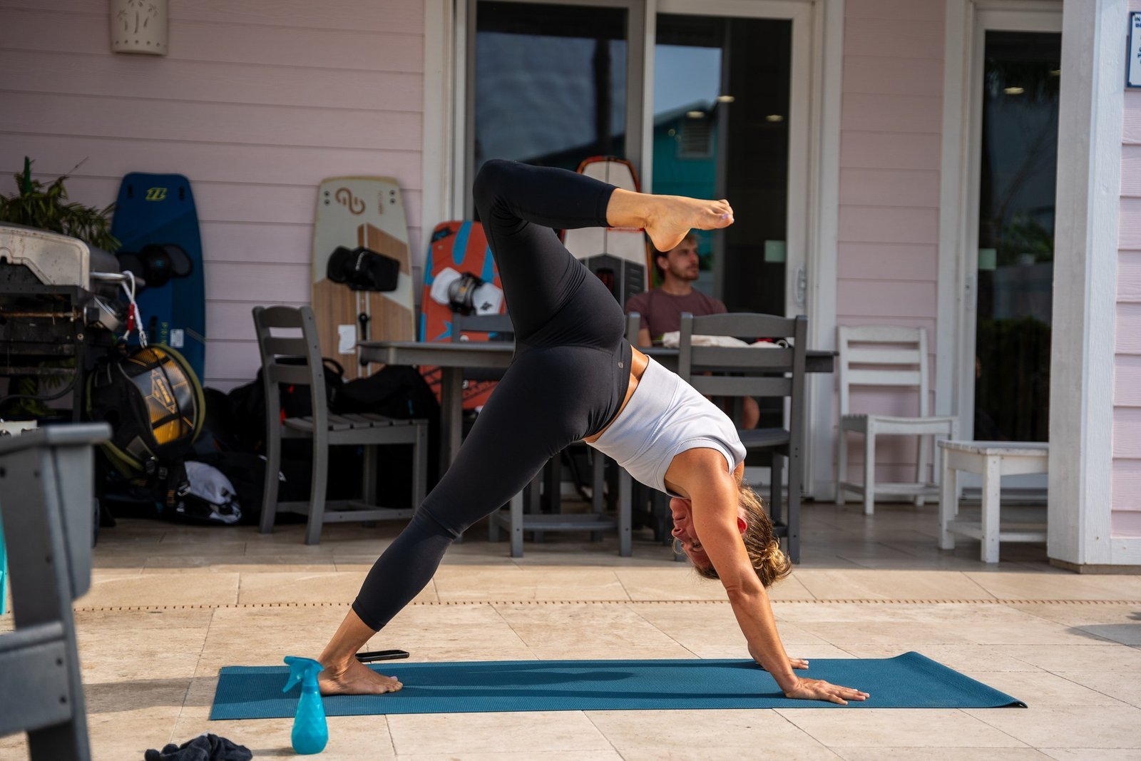 Yoga and a moment to stretch